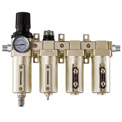 VEVOR Air Compressor Filter Regulator 3/4″ NPT 4-Stage Drying System Auto Drain