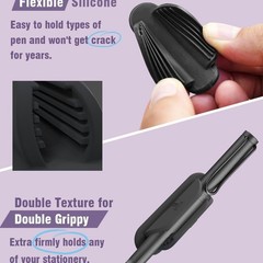 10PCS Black Silicone Desktop Sticky Pen Holder Pencil Stand Essential Office