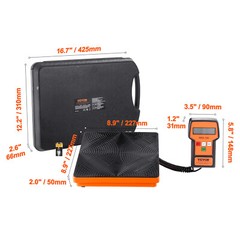 VEVOR Electronic Digital Refrigerant Charging Freon Weight Scale 220/110LB