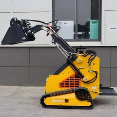 V380 Mini Skid Steer Loader 24HP 4-in-1 Bucket 3-Stage Pump Hydraulic System