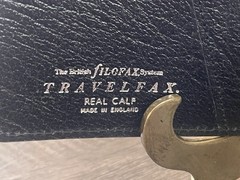 Vintage British Filofax Travelfax Made In England 1987 NOS