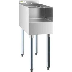26″W x 12″L Stainless Steel Restaurant Underbar Blender Station with Dump Sink