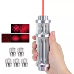 5mW Red Laser Pointer Adjustable Visible Beam Dot Light + 5 Caps