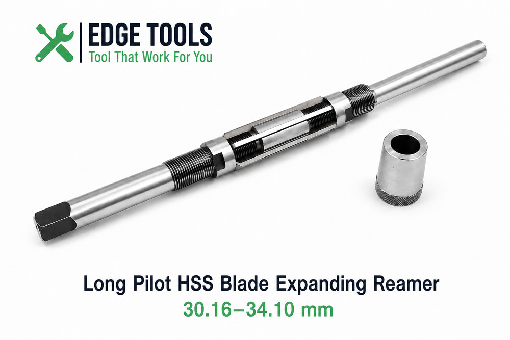 H13 Long Pilot HSS Blade Expanding Hand Reamer 30.16–34.10 mm Kingpin Reamer