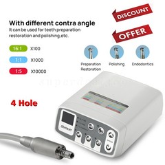 Dental Fiber Optic LED High Speed Turbine Handpiece 4/6Hole Coupling Fit KAVO