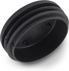 4 Pack 3 Inch round Plastic Plugs, Plastic round End Caps, Black Tubing Plug, Pi