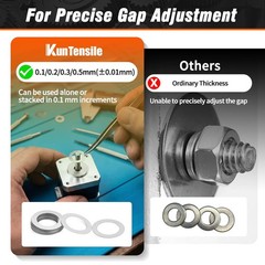 Shim Washer 4 x 8 Precision Spacers Kit 80 Pcs 20 Units x 0.1/0.2/0.3/0.5mm T…