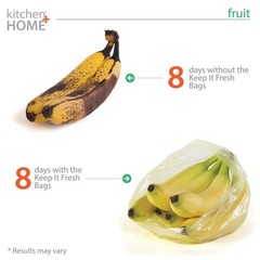 Keep it Fresh Produce Bags – 30 Reusable BPA Free Freshness Produce Bags & Tw…