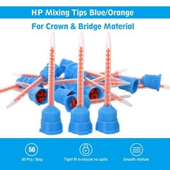 OneMed Dental Mixing Tips for Impression Temp Crowns Material (10:1) 50Pcs/Bag