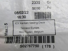 100 Pcs Steel Shim/Spacer Washers .707″ OD x .314″ ID x .010″ Thick Valving Disc