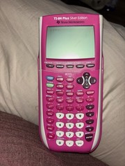 Texas Instruments TI-84 Plus Graphing Calculator Pink silver edition