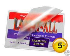 LAM-IT-ALL Hot Laminating Pouches 2-1/2 x 3-5/8 School Card [pack of 100] 5 Mil