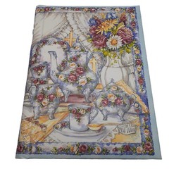 Blank Book Journal Rhapsody LTD English Tea Spiral Spring Floral 8.5″x6″ Gift