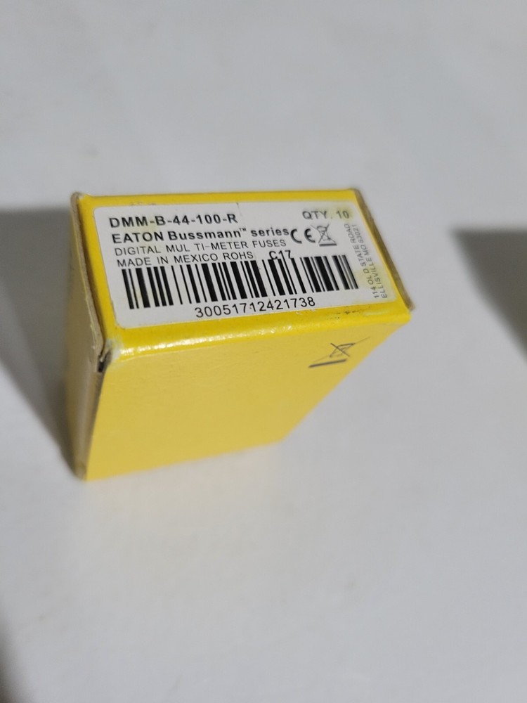 10pcs Bussmann 440 mA (0.44A) 1000V Fuse DMM-B-44/100-R Digital Multimeter