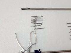 Laparoscopic Laparoscopy Bulldog Clamp Forceps 10mmx330mm 6 Clips 2 set