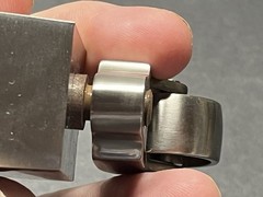 New Set (4) Nickel/Brushed Metal Square Cup Swivel Furniture Casters