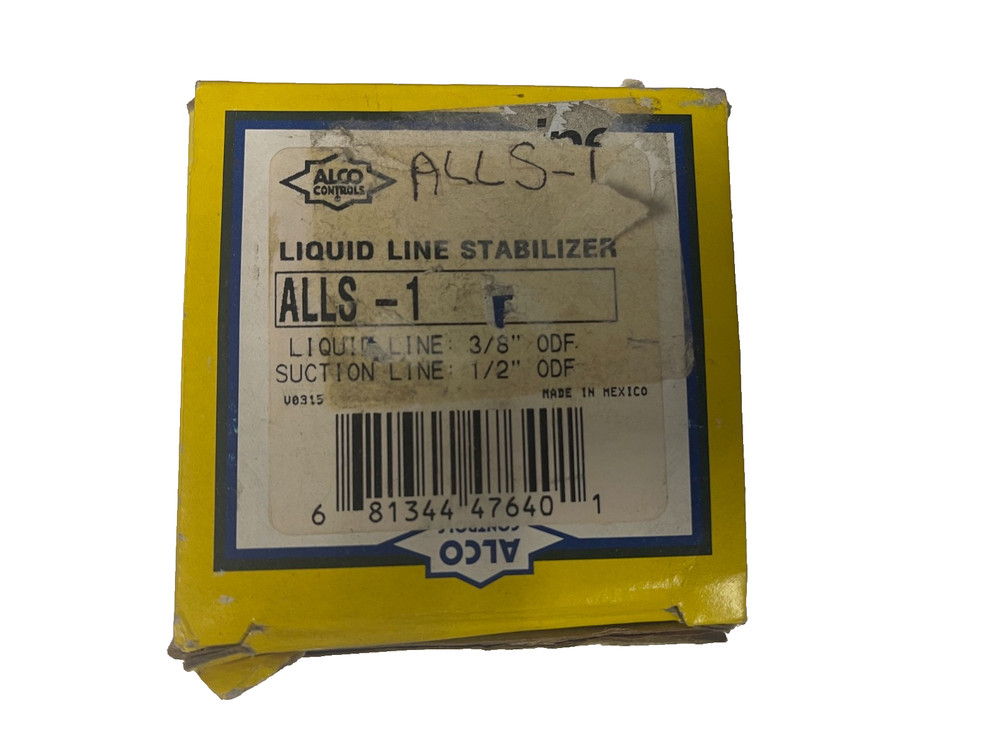 ALCO ALLS-1 Liquid Line Stabilizer – Liquid Line 3/8″ Suction Line 1/2″ ODF