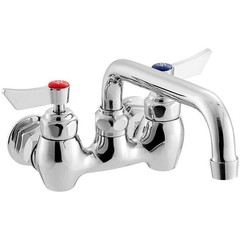 Waterloo Wall-Mounted Faucet with 4″ Centers and 8″ Swing Spout