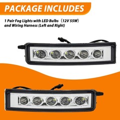 Ylt Auto Fog Light Assembly Fit For 2003-2007 Scion Xb Clear Lens 2Pcs Lhrh