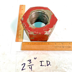(1) 2 3/4″-4 Hex Nut Steel Plain Regular 2 3/4-4 2.75″ HEX NUT (4.28×2.76)