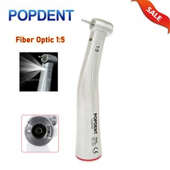 POPDENT Dental Electric Handpiece 1:5 Contra Angle Fiber Optic High Speed NSK