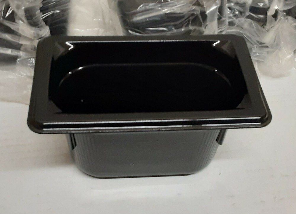 1 case (6 ea) Vollrath 8094420 Super Pan 1/9 Size Black Food Buffet Catering Pan