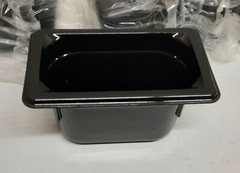 1 case (6 ea) Vollrath 8094420 Super Pan 1/9 Size Black Food Buffet Catering Pan