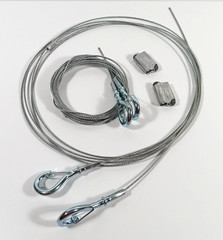 2 Gripple Wire Suspension Kit Cable Gripper Hanging Adjustable Steel 10.5′ feet