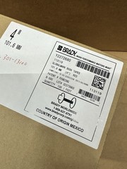 Brady 113119 GLOBALMARK B595 4” x 100’ Red Outdoor Permanent Vinyl Label Tape