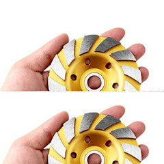2 Pcs 4 inch Diamond Segment Grinding Wheel Disc Grinder Cup Concrete Stone C