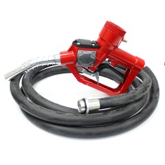 Gallons Automatic Nozzle & Flow Meter w/ 14ft Transfer Hose Fuel Diesel Petrol