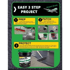 Airport Grade Asphalt Driveway Filler Sealer 4.75 Gal. Cracks Patch Repair