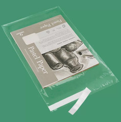 25 Pack Clear 9 x 12 Resealable Poly bags Uline self-seal adhesive lip 1.5 MIL