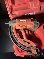 Hilti GX100 Gas-Actuated Nail Gun Fastening Tool With Case Untested/Missing Tip