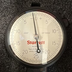 Starrett Dial Depth Gage 643JZ No. 643 0-0.125 in Range in Case 64312