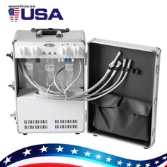 Portable Dental Delivery Unit with Air Compressor Suction Strong Weak Suction