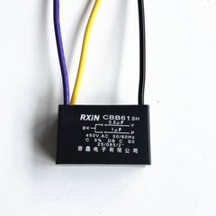 CBB61 motor fan start capacitor 3 wire, 0.5uf+1uf，450V ± 5% 85 degree