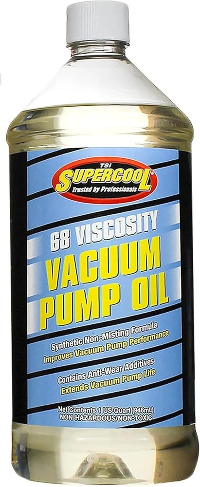 Vacuum Pump Oil, Synthetic, 32 Oz., Clear (V32)