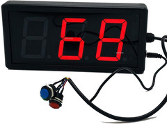 LED Lap Counter Up/Down Digital Counter with Buttons and Remote 3Inch High