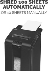 Automax 100M Auto Feed Micro-Cut Shredder, 100 Auto/10 Manual Sheet Capacity