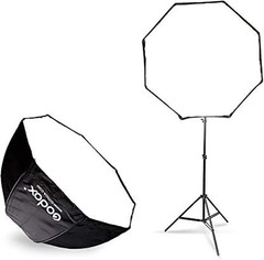 Photo Studio 80Cm 31.5In Portable Octagon Umbrella Softbox,190Cm Light Stand wit