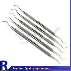 Dental Ball Burnisher Set of 5 Amalgam Ball Tip Burnishers Filling Instruments
