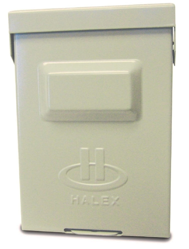 Halex – 60-AMP 120/240-Volt Non-Fuse Metallic AC Disconnect – 1 Pack, Gray