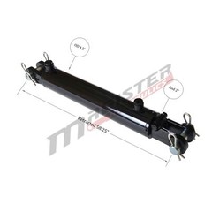 Hydraulic Cylinder Welded Double Acting 4″ Bore 48″ Stroke Clevis End 4×48 new