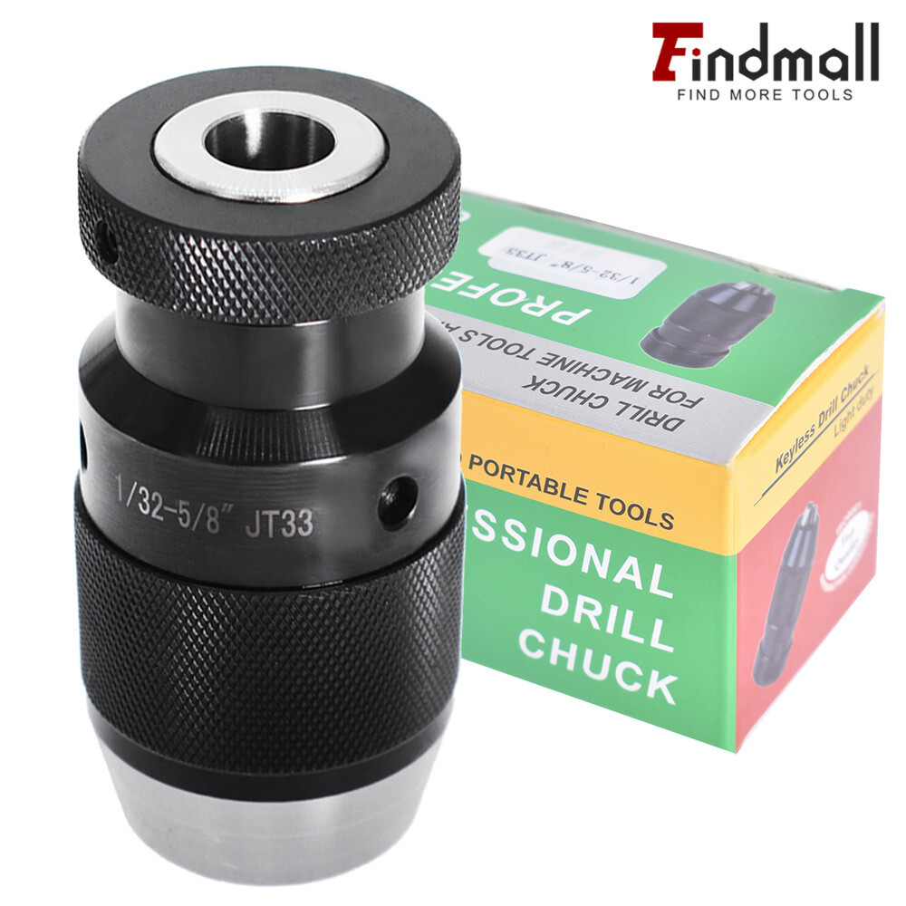 1/32″- 5/8″ Super Heavy Duty Drill Press Chuck Keyless JT33 Mount Replaces