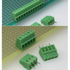 50PCS 2.54mm 0.1″ Pitch PCB Mount Screw Terminal Block Connector, 2P 3P 4P Te