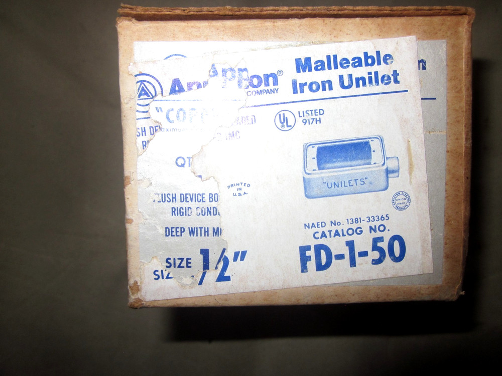 Appleton FD-1-50 Malleable Iron FS-FD CS Dev Box 1 Per Order
