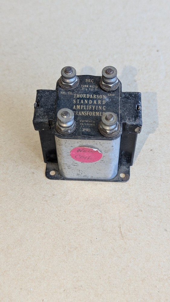Vintage Thordarson Standard Amplifying Transformer 3.5:1 Ratio Tube Radio Audio