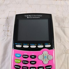 TI-84 Plus C Silver Edition Graphing Calculator PINK with Charging Cable TESTED