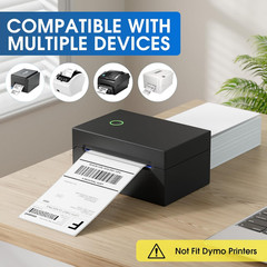 4″ X 6″ Direct Thermal Labels, 500 Fanfold Labels, for Shipping & Mailing, Perfo